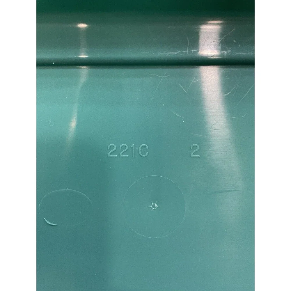 Vintage Rubbermaid  Hi Top Storage Box green  Container Plastic